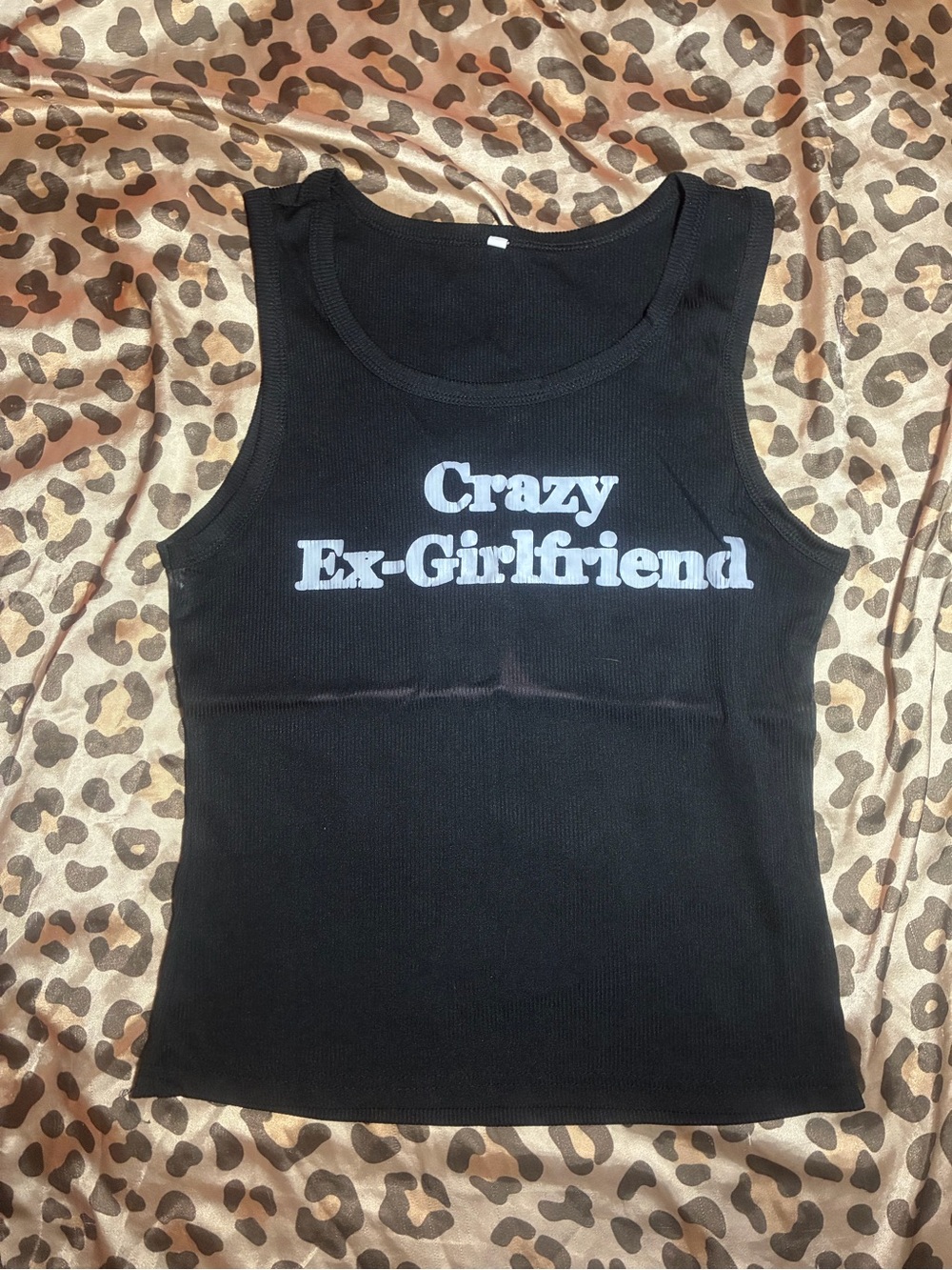 ⭒ black crazy ex girlfriend tank top